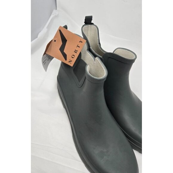 Norty Women's Ankle Rain Boots Waterproof Winter Spring Garden Gray Size 9 - Picture 3 of 9